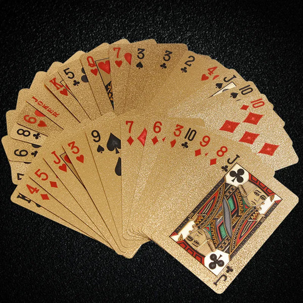 Black Gold Playing Card Poker Game Deck blue Silver Poker